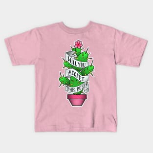 will you accept this rose parody Kids T-Shirt